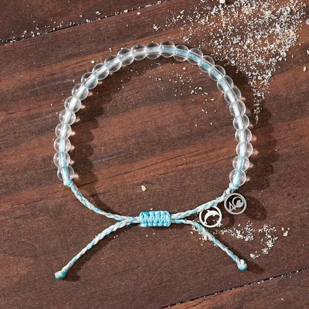 Beaded Ocean Plastic Bracelet Handcrafted Recycled Marine Conservation Unisex